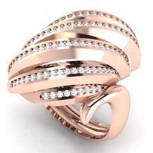túnel do anel jóias ouro finejewellery boa semi joias jóia artística anéis de prata a moda precioso luxo diamante branco amarelo cor 3d print model - Mito3D