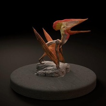 misurazione vocalizzando animale bestia uccello creatura dino dinosauro figura giurassico lucertola natura rettile miniatura sculture volare preistorico dnd estinto aviaria pterosauro arte 3d print model - Mito3D