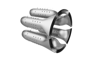 Turbojet Motor Verbrennung Liner Kammer Brennkammer Jet Flugzeug Modell Simulation intern Kolben Zylinder Hobby DIY mechanisch Teile 3d print model - Mito3D