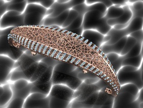 turkish bangle stl jewelry 3d like beaty diamond fashion gold cad bracelets 3d print model - Mito3D
