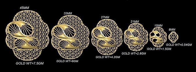 turco kuwaitiano dubai estilo jali conjuntos 093 jóias joalheria jóia pingente pingentes luxo argolas anel brinco brincos pulseira colar casamento diamante ouro platina prata correntes projeto colares 3D print model - Mito3D