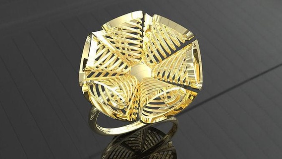 turc bague 1 bijoux or luxe argent art précieux bijou brillant mode anneaux diamant boucle d'oreille beauté 3d print model - Mito3D