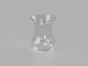 turco chá vidro 3d modelo utensílios cozinha casa jantar 3d print model - Mito3D