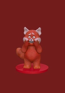 girando vermelho estatueta disney pixar toronto canadá panda arte esculturas 3d print model - Mito3D