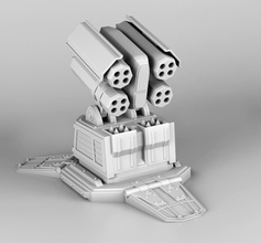 turret 5 robot torreta arma pistola máquina guerra asesino juegos arte 3d impresión 3dprintmodels juguetes 3d print model - Mito3D