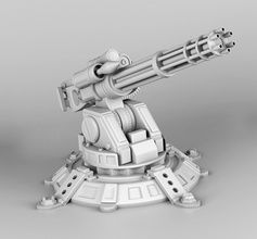 torreta robot juegos pistola arma Arte máquina 3d impresión 3dprintmodel juguetes 3d print model - Mito3D