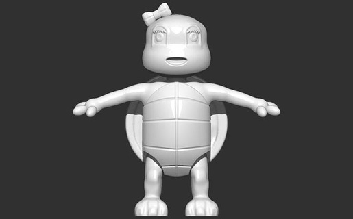 tartaruga mare animale carina bambino verde 2023 gioco film ninga giocattolo ragazza Giochi giocattoli 3d print model - Mito3D