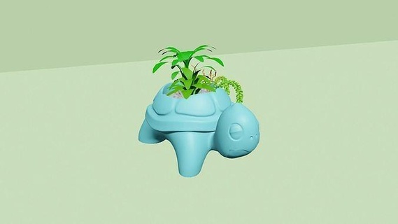 tartaruga costas vaso fofa plantar Panela stl imprimível criativo decoração decorativo artificial natural vasos Diversão engraçado especial casa 3d print model - Mito3D