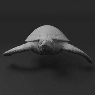 turtle green sea fish ocean art sculptures 3d print model - Mito3D