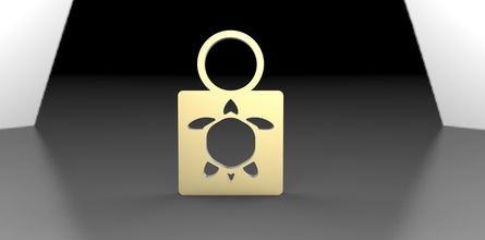 turtle pendant fashion accessory accessories animal animals nature pendants jewelry 3d print model - Mito3D