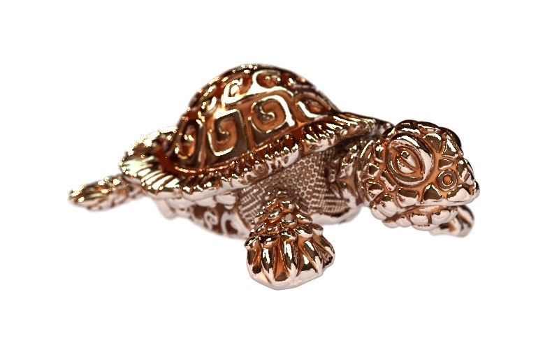 tartaruga segredo jóias segredos cache oceano viajar a casa doces criatura praia réptil pingentes 3D print model - Mito3D