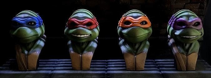 kaplumbağalar 1990 büstler 3d Yazdır stl öğütücü tmnt1987 ninja Krang önlük kıymık Nickelodeon mutant mutantlar mutajen şekil Pizza ayak Nisan Michelangelo Leonardo Donatello Technodrome oyuncaklar oyunlar 3d print model - Mito3D