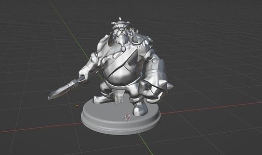 tuskar druckbar dota2 dota lowpoly 3dprintable drucken spielzeug spiel charakter fantasie feind kreatur kunst skulptur spiele spielzeuge zubehör 3d print model - Mito3D