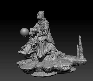 Stoßzahn Raider zeigen krayt Drachen Krieg Sterne samedalorianer Mandalorianer Kistendrache Star Kriege Vermittler Sandmenschen Perle Kunst Skulpturen 3d print model - Mito3D