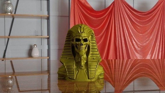 Tutankhamun firavun giyim altın mücevher takı kolye Mısır maske Mısırlı Antik mumya tutenchamun piramit faraon tutanhamon Sanat heykeller 3d print model - Mito3D
