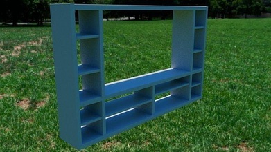 tv stand tvstand furniture house furnishing tvcabinet cabinet storage shelf tvshelf 3d print model - Mito3D