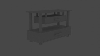 a tv table color furniture room house 3d print model - Mito3D