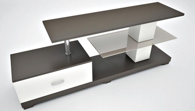 tabela de tv moderna a casa Modelo 3d móveis interior o design 3d print model - Mito3D