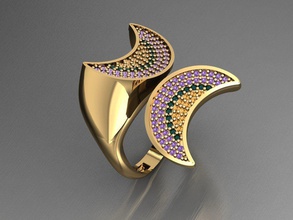 tw0100 diamant ring ringe halskette schmuck edelsteine mode gold design silber elegant leuchtenden juwel armband ohrring anhänger saphir frauen hochzeit 3d print model - Mito3D