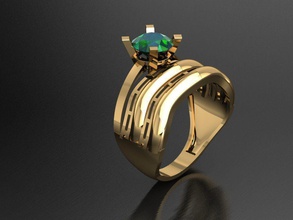tw0176- diamond ring necklace bracelet gem gems jewelry fashion gold design silver luxury elegant shining earring pendant women rings 3d print model - Mito3D