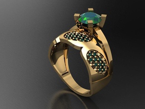 tw0178- diamond ring necklace bracelet gem gems jewelry fashion gold design silver luxury elegant shining earring pendant women rings 3d print model - Mito3D