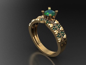 tw0183- diamond ring necklace bracelet gem gems jewelry fashion gold design silver luxury elegant shining earring pendant women rings 3d print model - Mito3D