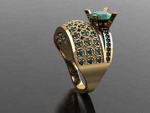 tw0184 diamant bague Collier bracelet gemme gemmes bijoux mode or conception argent luxe élégant brillant boucle d'oreille pendentif femmes anneaux 3d print model - Mito3D