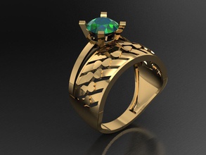 tw0186- diamond ring necklace bracelet gem gems jewelry fashion gold design silver luxury elegant shining earring pendant women rings 3d print model - Mito3D