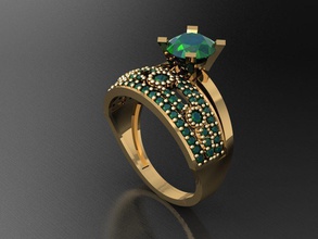 tw0191- diamond ring necklace bracelet gem gems jewelry fashion gold design silver luxury elegant shining earring pendant women rings 3d print model - Mito3D