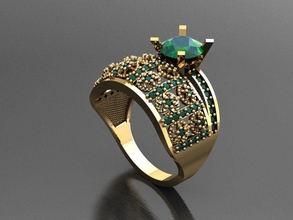 tw0192 diamant bague Collier bracelet gemme gemmes bijoux mode or conception argent luxe élégant brillant boucle d'oreille pendentif femmes anneaux 3d print model - Mito3D