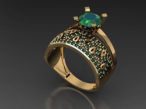 tw042 diamant bague anneaux Collier bijoux gemmes mode or conception argent élégant brillant gemme bracelet boucle d'oreille pendentif saphir femmes mariage 3d print model - Mito3D
