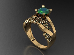 tw048- diamond ring rings necklace jewelry gems fashion gold design silver elegant shining gem bracelet earring pendant sapphire women wedding 3d print model - Mito3D