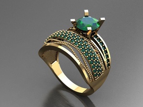 tw049 diamant bague anneaux Collier bijoux gemmes mode or conception argent élégant brillant gemme bracelet boucle d'oreille pendentif saphir femmes mariage 3d print model - Mito3D