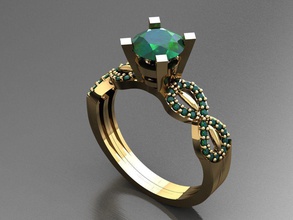 tw069- diamond ring rings necklace jewelry gems fashion gold design silver elegant shining gem bracelet earring pendant sapphire women wedding 3d print model - Mito3D