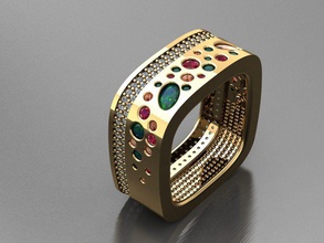 tw073 diamante anillo anillos collar joyería joya gemas Moda oro diseño plata elegante brillante pulsera arete colgante pendiente zafiro mujer Boda 3d print model - Mito3D
