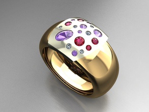tw082 diamante anillo anillos collar joyería joya gemas Moda oro diseño plata elegante brillante pulsera arete colgante pendiente zafiro mujer Boda 3d print model - Mito3D