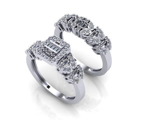 aralar yüzük 60 takı moda elmas düğün nişan mücevher yüzükler 3D print model - Mito3D