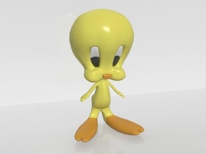 tweety looney melodiler karikatür kuş oyuncak karakter sanat 3dprint heykeller 3d print model - Mito3D