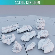 twilight imperium ships - xxcha kingdom space sci fi warsun dreadnaught board games toys carrier fighter miniatures 3d print model - Mito3D