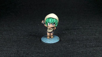 twin sister model 2 miniature boardgames chibis cute woman space games toys board 3d print model - Mito3D
