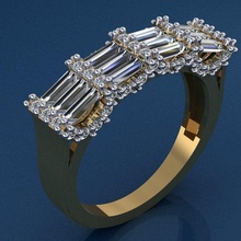gemelli 79 oro moda squillare bellezza diamante nozze gioiello gioielleria fidanzamento argento sterlina stampabile capi abbigliamento romanza stampa braccialetto anelli 3d print model - Mito3D