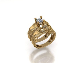 twinz 8 diamante gemma gioiello gioielli anello anelli oro argento di fidanzamento matrimonio moda bianco brillante engagem brillant diamant soliraire 3d print model - Mito3D