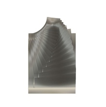 girando torre estructura modelo código matemático matemáticas geométrico forma resumen futurismo moderno 3d imprimible exacto sencillo hermoso arte diseño 3d print model - Mito3D