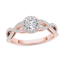 giro compromiso anillo 3d modelo joya Boda joyería diamante plata enganchar oro Moda libra esterlina blanco brillante zafiro belleza anillos pendientes 3d print model - Mito3D