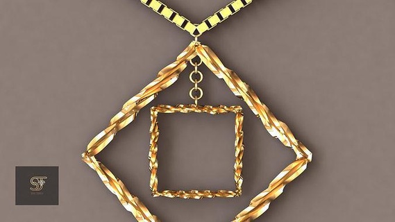 Twist Anhänger Gold Schmuck druckbar Silber Halskette Juwel Ring Armband Ohrringe Diamant Rubin Saphir Citrin Smaragd Weißes Roségold Matrix Nashörner 3d print model - Mito3D