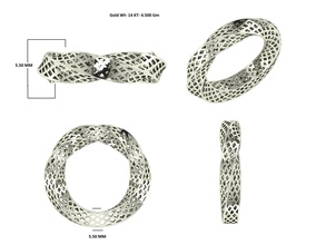twist ring gold geburtstag silber schmuck cad ringe 3d print model - Mito3D