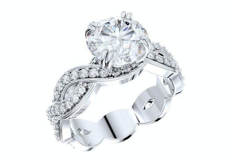 twisted engagement ring center diamond 1-30 carats- ljp01 solitaire wedding women jewelry model jeweler marriage luxury gold platinum gems gemstone 3d print bijouterie rings 3d print model - Mito3D