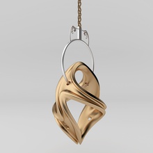 twisted fantasy pendant fashion art jewelry pendants 3d print model - Mito3D