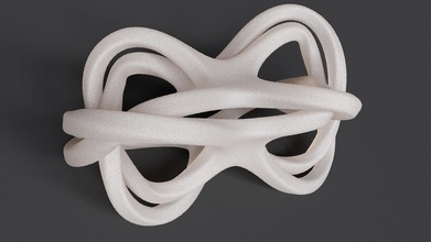 torcida infinito nó a arte o eterno infinitas mobius moebius entrelaçados símbolo 3dprint matemática simbólico spiro espiral forma geométrica 3d print model - Mito3D