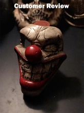 contorto metallo uccisore clown maschera halloween costume cosplay mostro diavolo raccapricciante giocattoli giochi casco dolce dente fantasma demone 3d print model - Mito3D
